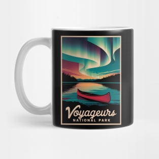 Voyageurs National Park Vintage Aurora Mug